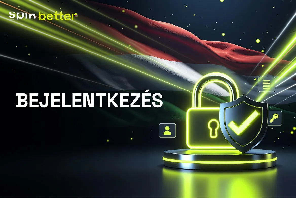 SpinBetter belépés – bejelentkezési felület a kaszinó oldalán